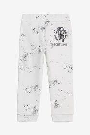 JU Splatter Print Trousers with Monogram RC OPTICAL WHITE VJT20D-5OQ44