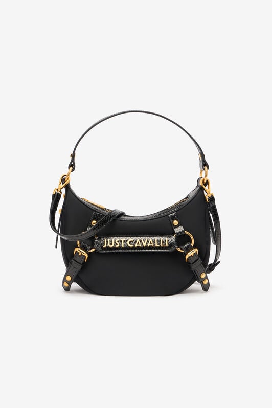 JC Hobo Bag With Straps And Logo JC Hobo Bag With Straps And Logo Black UFB095-UF464
