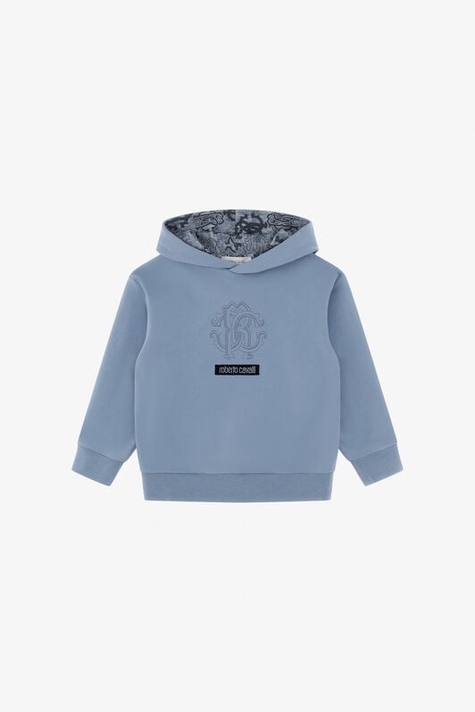 JU Blue Monogram Hoodie JU Blue Monogram Hoodie GREY TJT66I-CF050