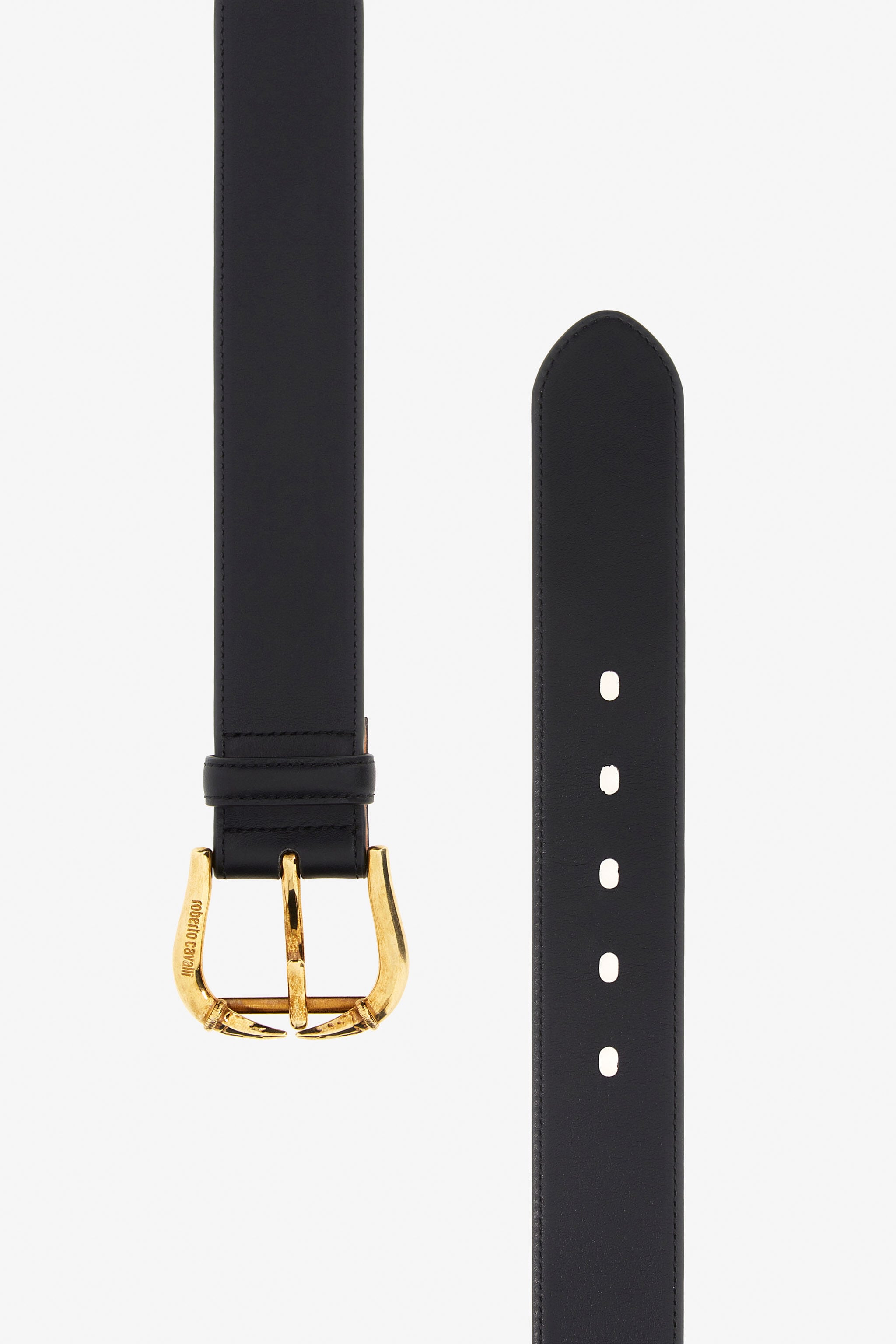 RC Ceinture en cuir avec boucle Noir TKC003-PZA69