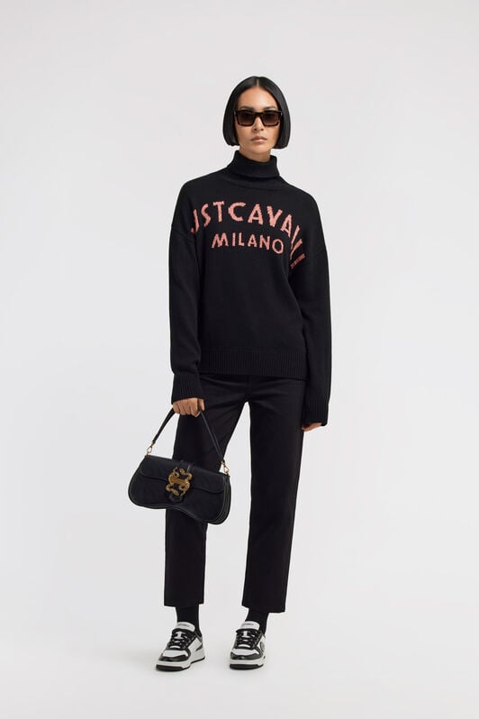 JC Just Cavalli Turtleneck sweater JC Just Cavalli Turtleneck sweater Black TFM019-TF144