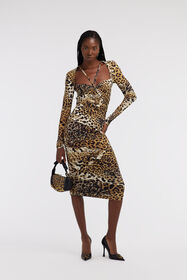 RC Jaguar Skin print dress Light Brown SKT171-LNG34