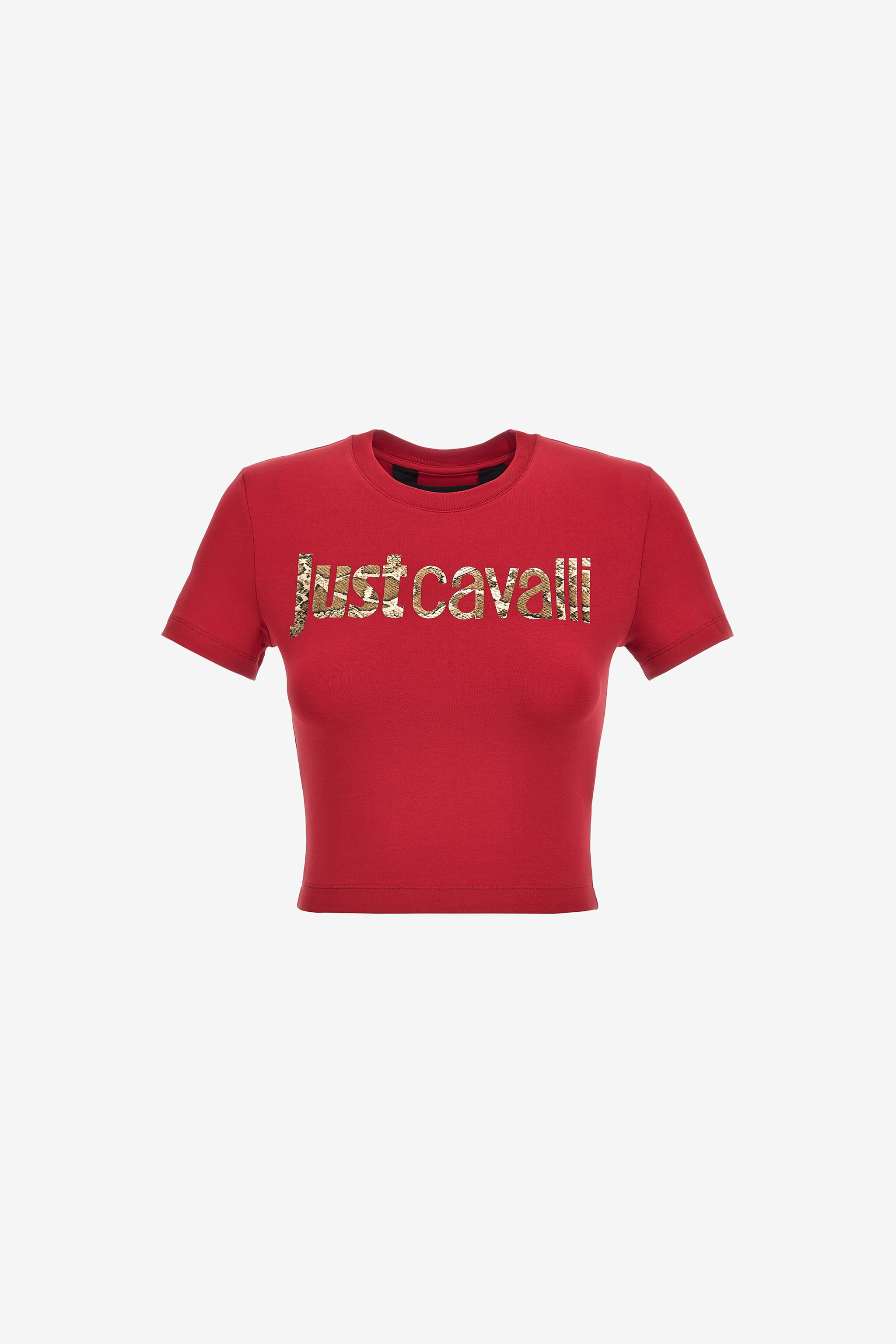JC Just Cavalli Logo T-Shirt JC Just Cavalli Logo T-Shirt Red RKT861-RK367