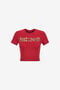 JC Just Cavalli Logo T-Shirt JC Just Cavalli Logo T-Shirt Rot RKT861-RK367