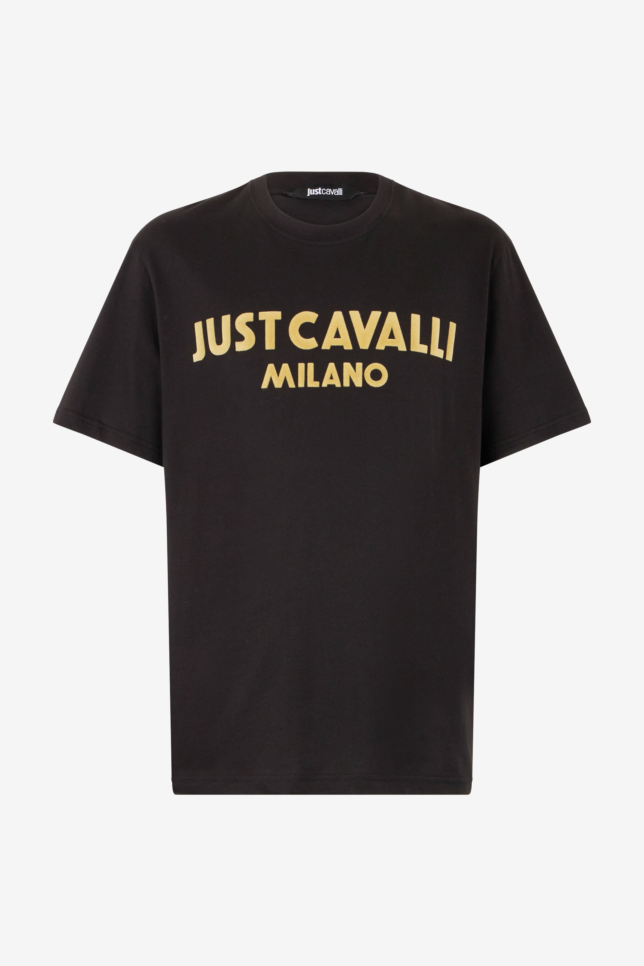 JC T-Shirt With Flocked Logo JC T-Shirt With Flocked Logo BLACK UFT058-UF078
