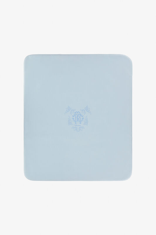 JU Blanket With RC Monogram And Decorations BABY BLUE TJT814-JD001