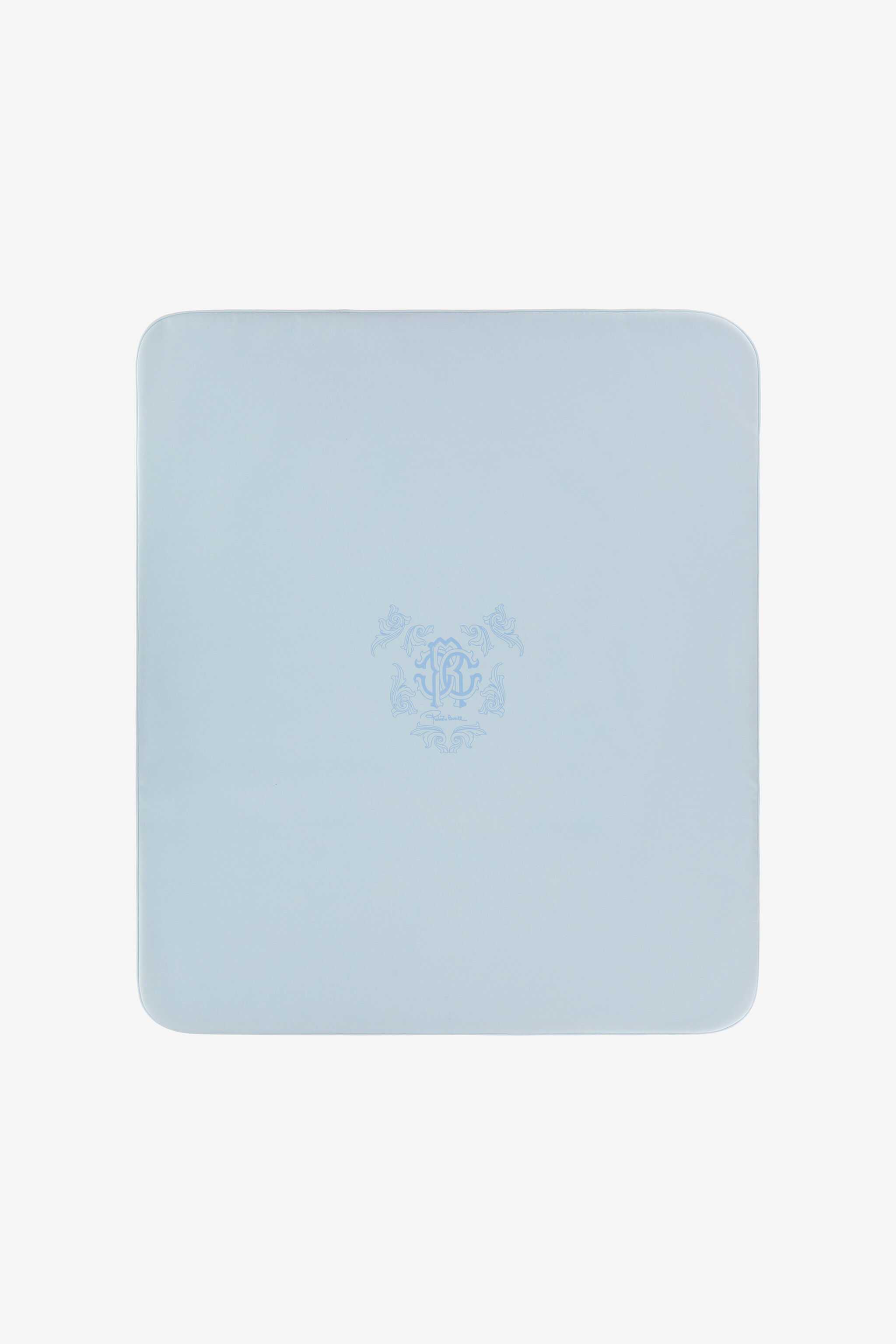 JU Blanket With RC Monogram And Decorations BABY BLUE TJT814-JD001