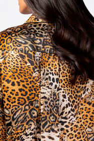 HO Pyjama en soie pour femme avec imprimé Jaguar Skin JAGUAR SKIN VALH09-IH018