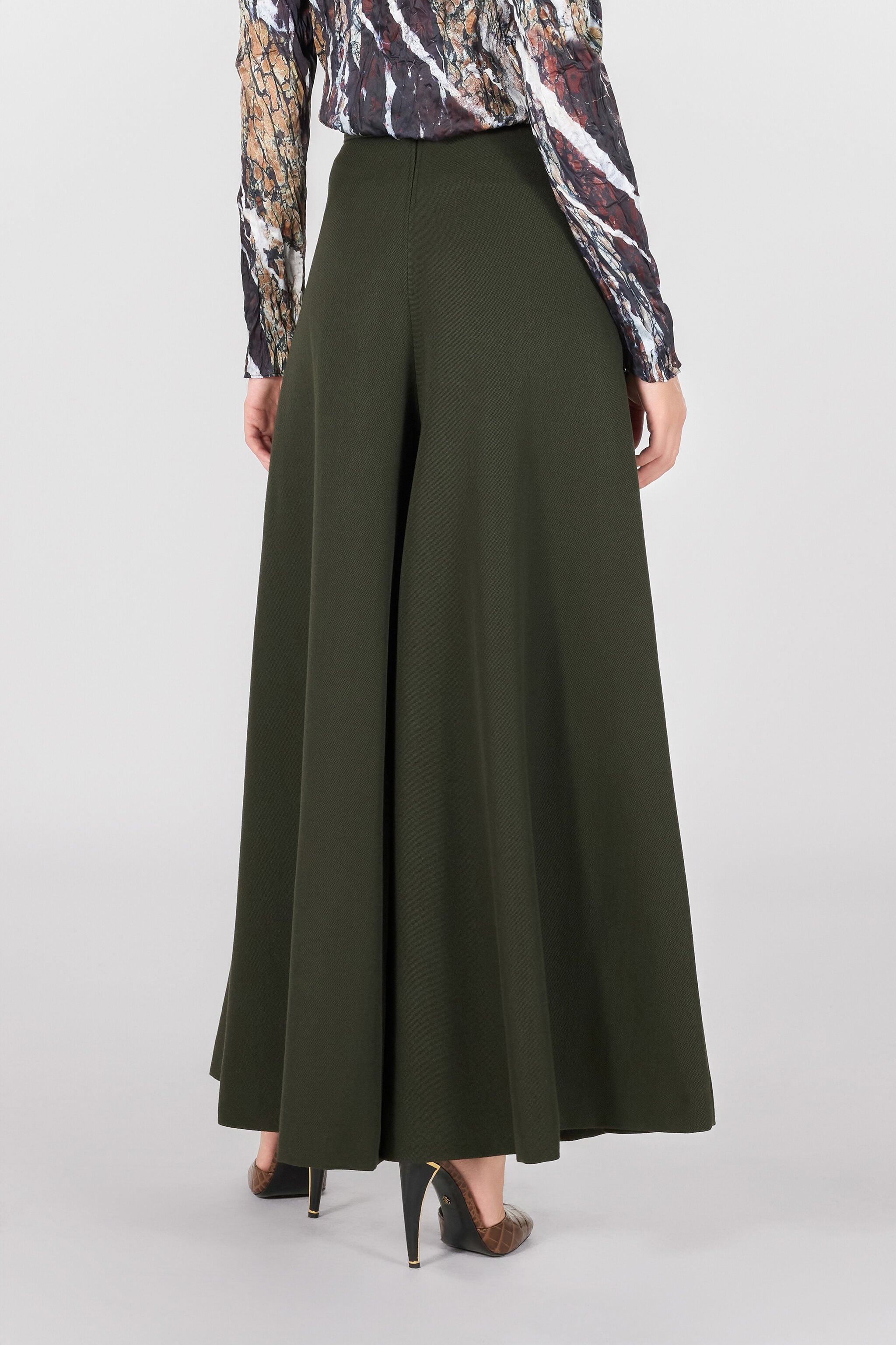 RC Pantaloni fluidi RC Pantaloni fluidi Verde scuro TWT202-WP059