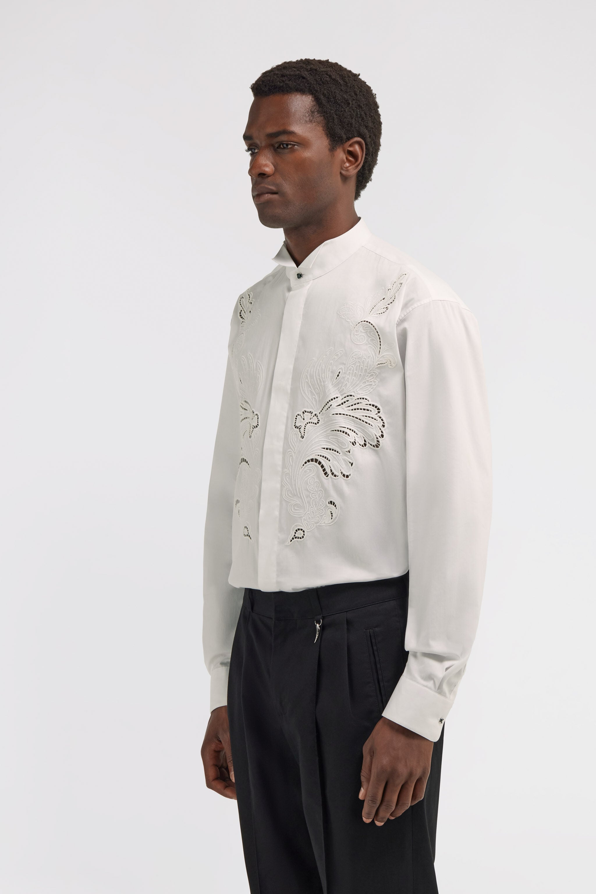 RC Shirt with Embroidered Details RC Shirt with Embroidered Details White TRT712-CH026