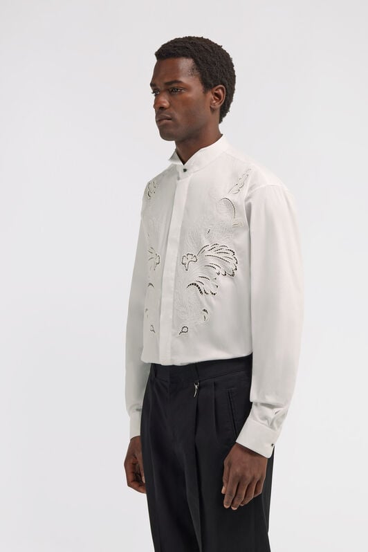 RC Shirt with Embroidered Details RC Shirt with Embroidered Details White TRT712-CH026