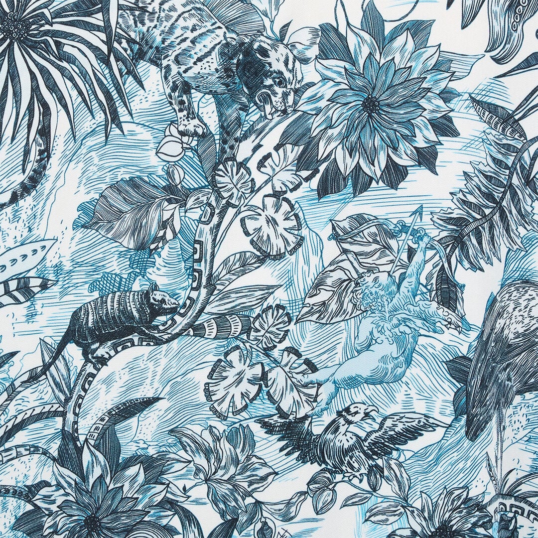 JC Camicia Con Stampa Jungle JC Camicia Con Stampa Jungle Azzurro UFM002-UF097