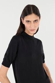 RC Black Mock Neck Sweater With Monogram RC Black UWM609-WH003
