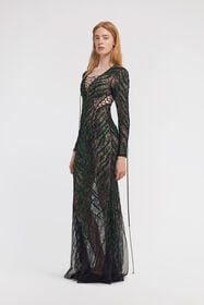 RC Lace Maxi Dress Black TKR151-RT002
