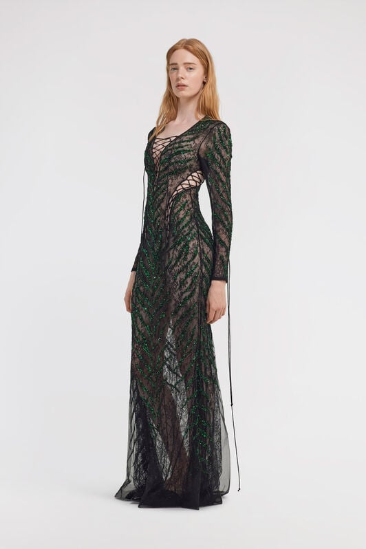 RC Lace Maxi Dress RC Lace Maxi Dress Black TKR151-RT002