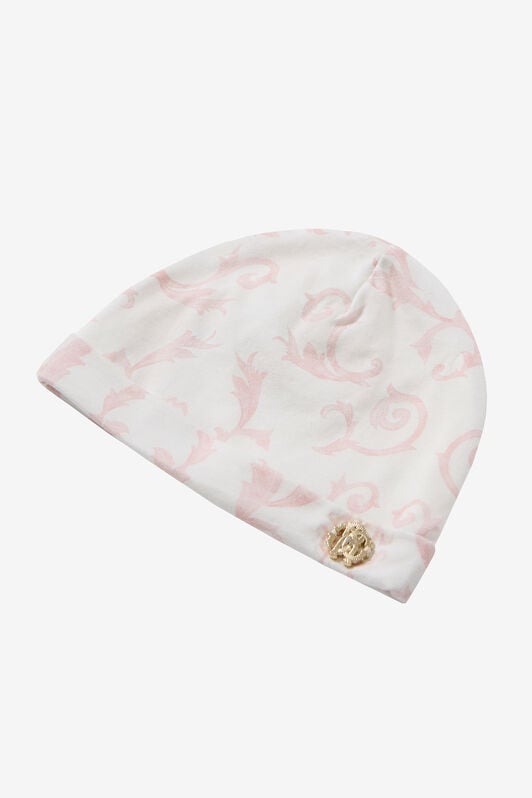 JU Bodysuit And Hat Set With All-Over Print JU Bodysuit And Hat Set With All-Over Print Pink UJT809-JFO36
