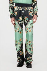 RC Kimono Print Trousers DARK GREEN/BLACK XNT265-4QT25