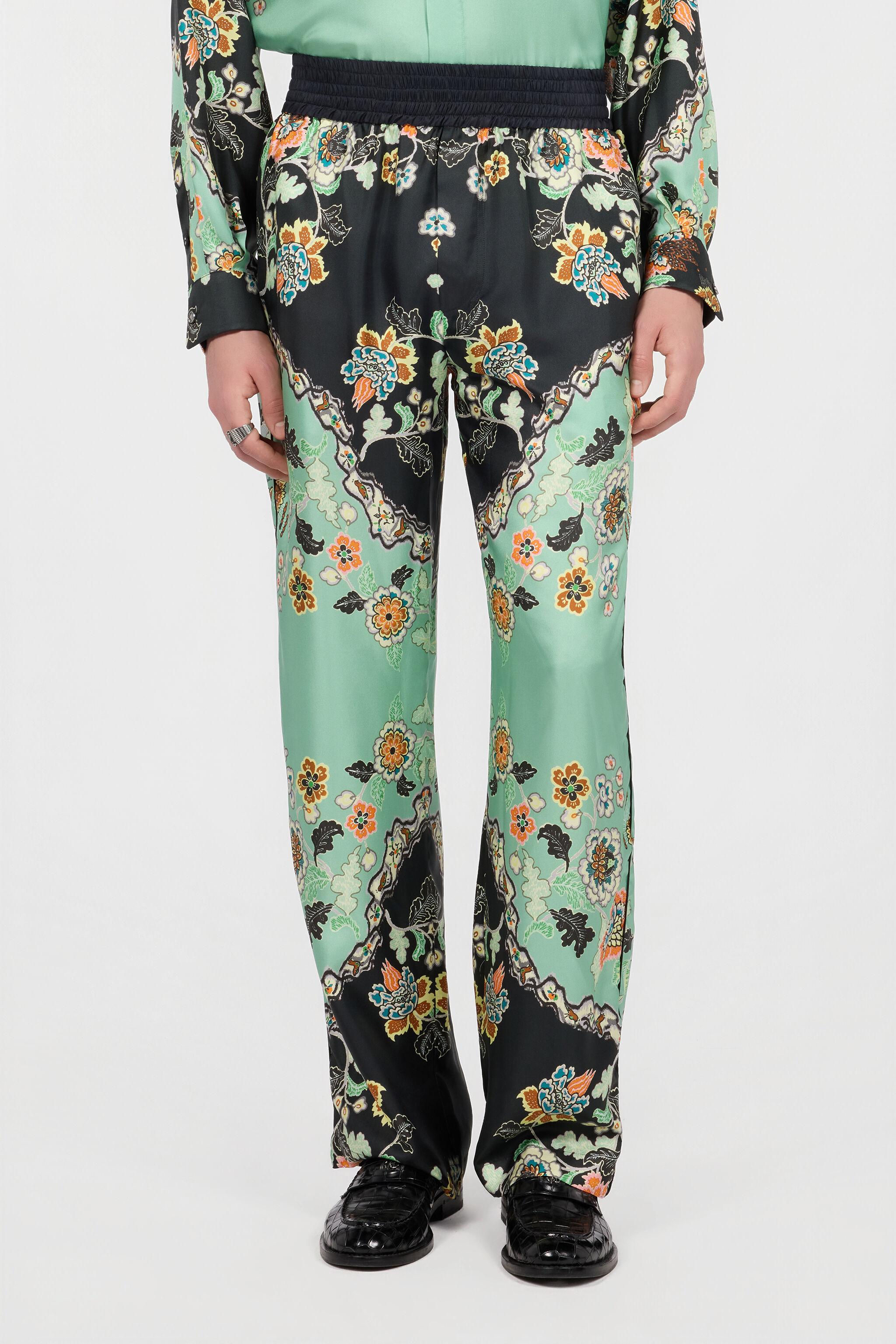 RC Pantalón con Estampado Kimono RC Pantalón con Estampado Kimono DARK GREEN/BLACK XNT265-4QT25