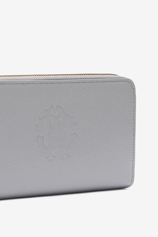 RC Leather Wallet with Monogram RC Gray OOA00B-PZ015