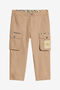 JU Pants With Branded Patch JU Pants With Branded Patch BEIGE UJT215-CH008