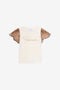 JU T-Shirt Mit Seidenärmeln Und Leoparden-Print MILKY WHITE VJT62D-JD001