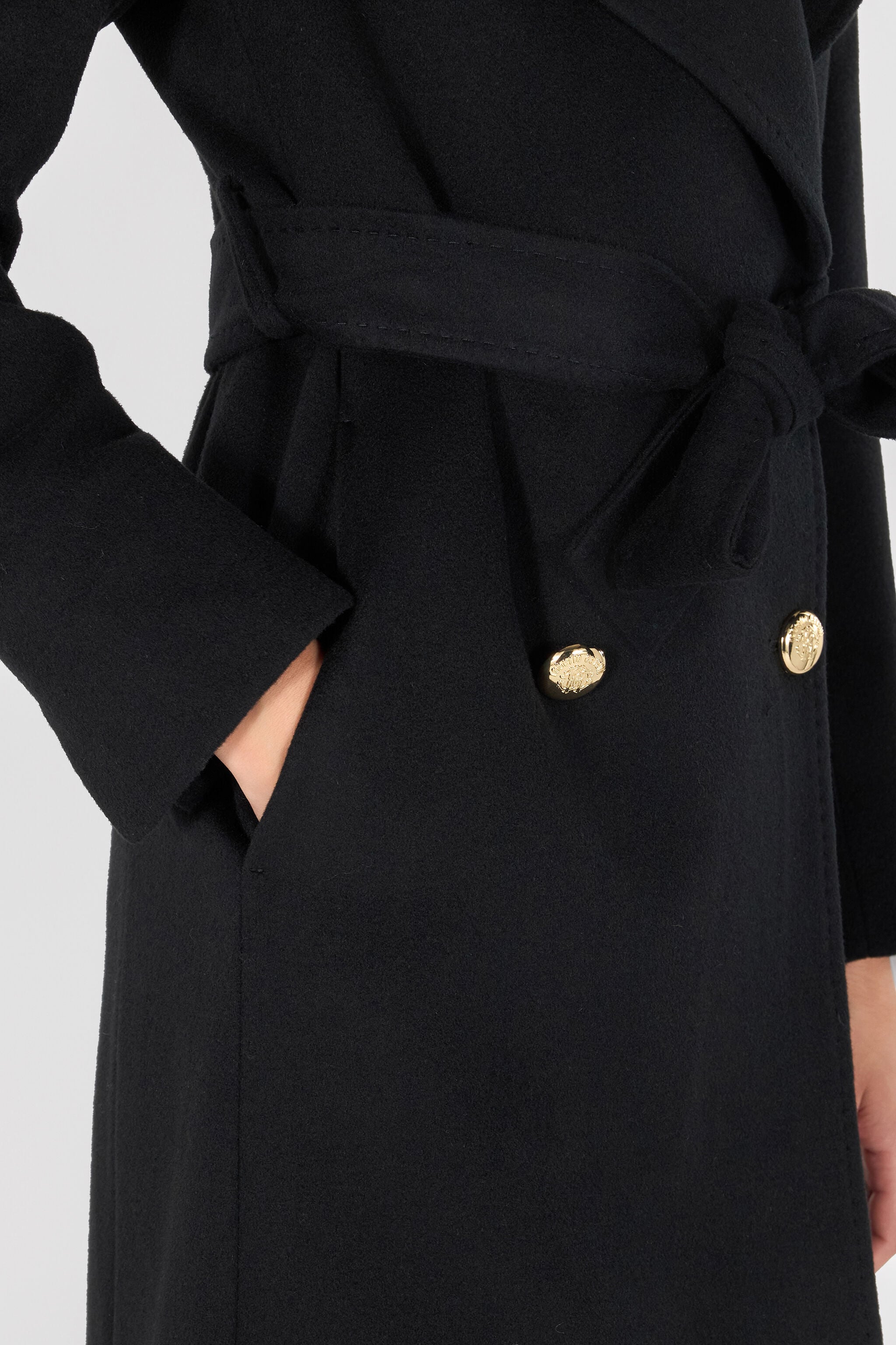RC Woman Wool and Cashmere Coat RC Woman Wool and Cashmere Coat Black OOT50E-FT001