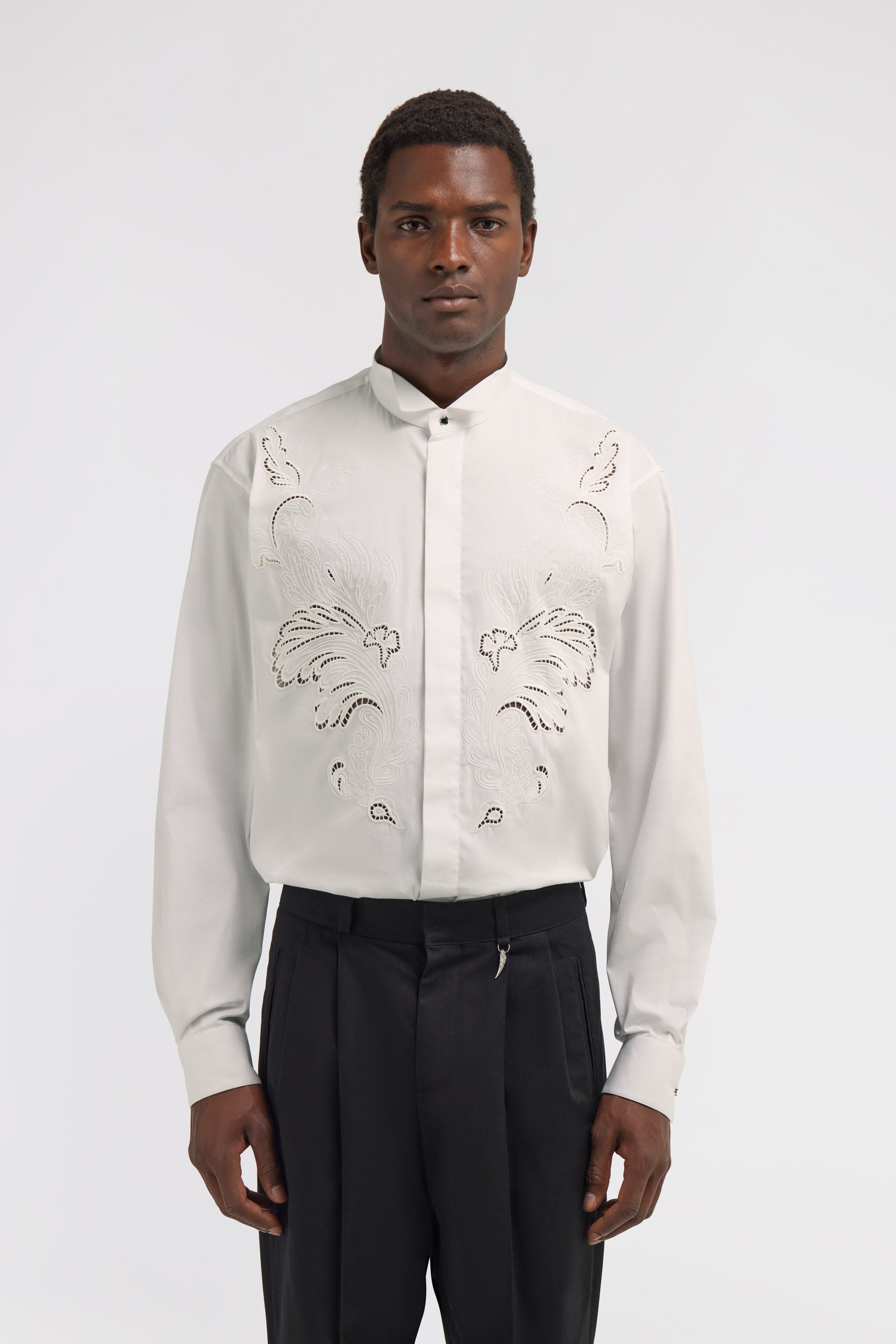 RC Shirt with Embroidered Details RC Shirt with Embroidered Details White TRT712-CH026