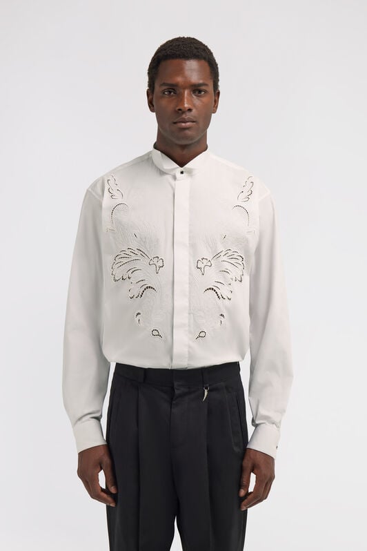 RC Shirt with Embroidered Details RC Shirt with Embroidered Details White TRT712-CH026