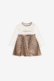 JU Vestido con estampado de leopardo y detalle de logo AVOR.CC/GN XJT10E-3PS60