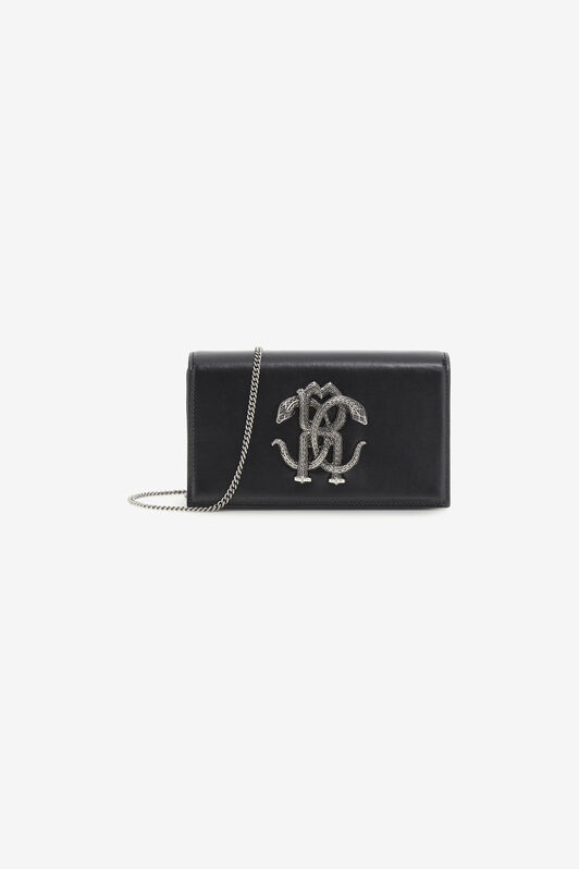 RC Mirror Snake Shoulder Bag Black KWB112-PZ132
