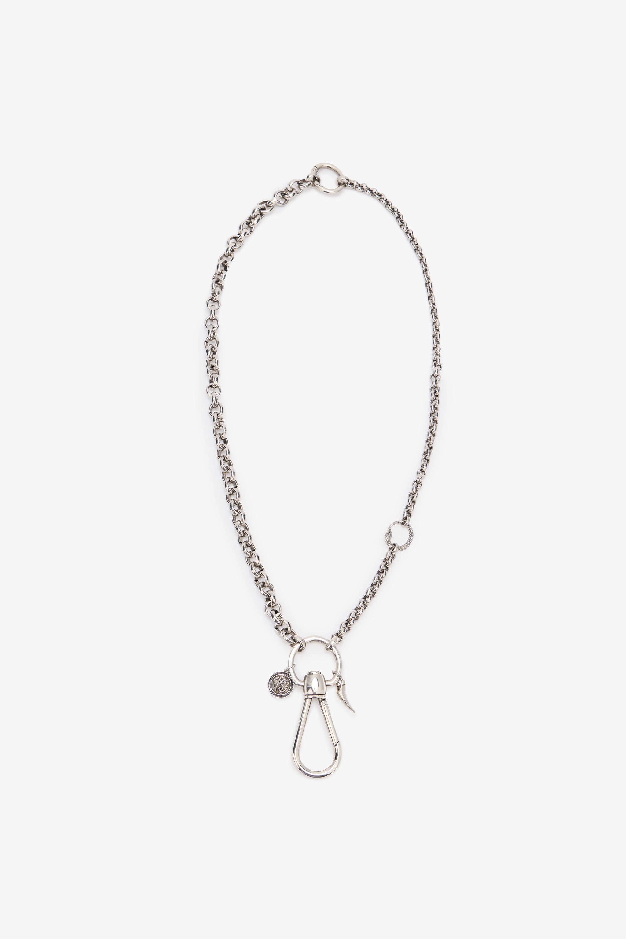 RC Chain With Snake And Fang RC Chain With Snake And Fang Silver URG008-AM258