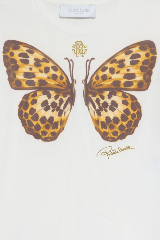 JU T-shirt con stampa farfalla JU T-shirt con stampa farfalla MILKY WHITE VJT62E-JD001