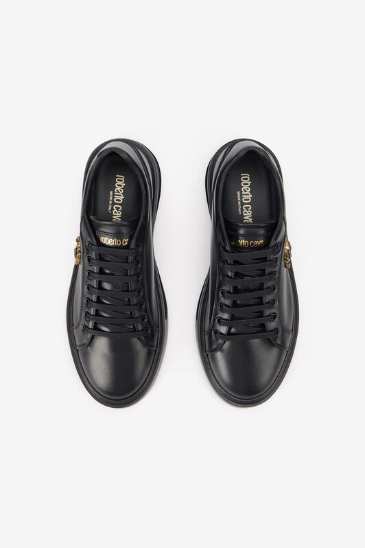 RC Black Sneakers With Gold Logo Emblem BLACK TOS00R-PZC15