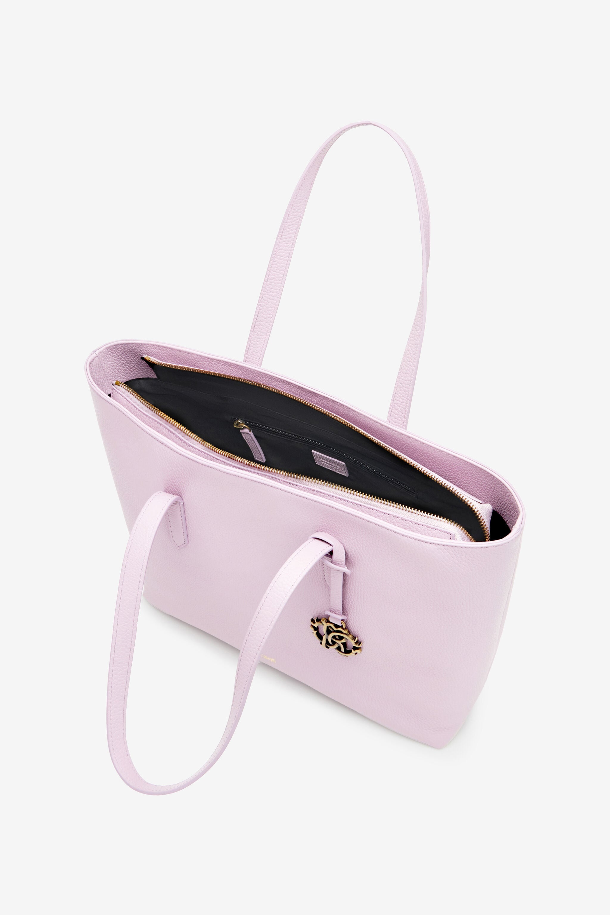 RC Leather shopper tote with RC charm Pink OOB00D-PZA12