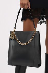 RC Borsa Shopper Nera Con Catena NERO VKB005-PNE02