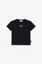 JU T-Shirt En Coton Avec Lettrage JU T-Shirt En Coton Avec Lettrage BLACK TJT60A-JD001
