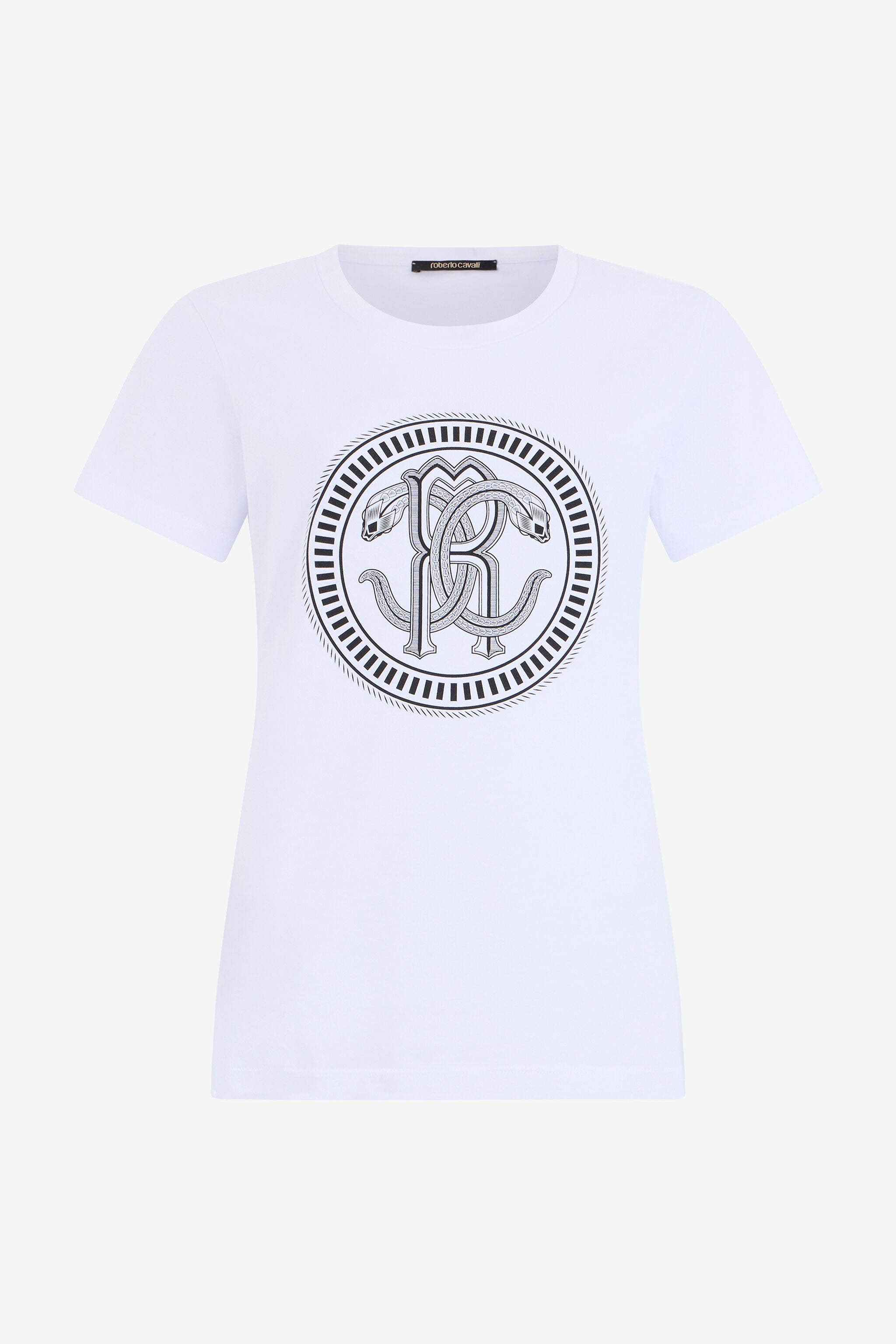 RC White Cotton T-Shirt with Logo WHITE QOT60C-JV060