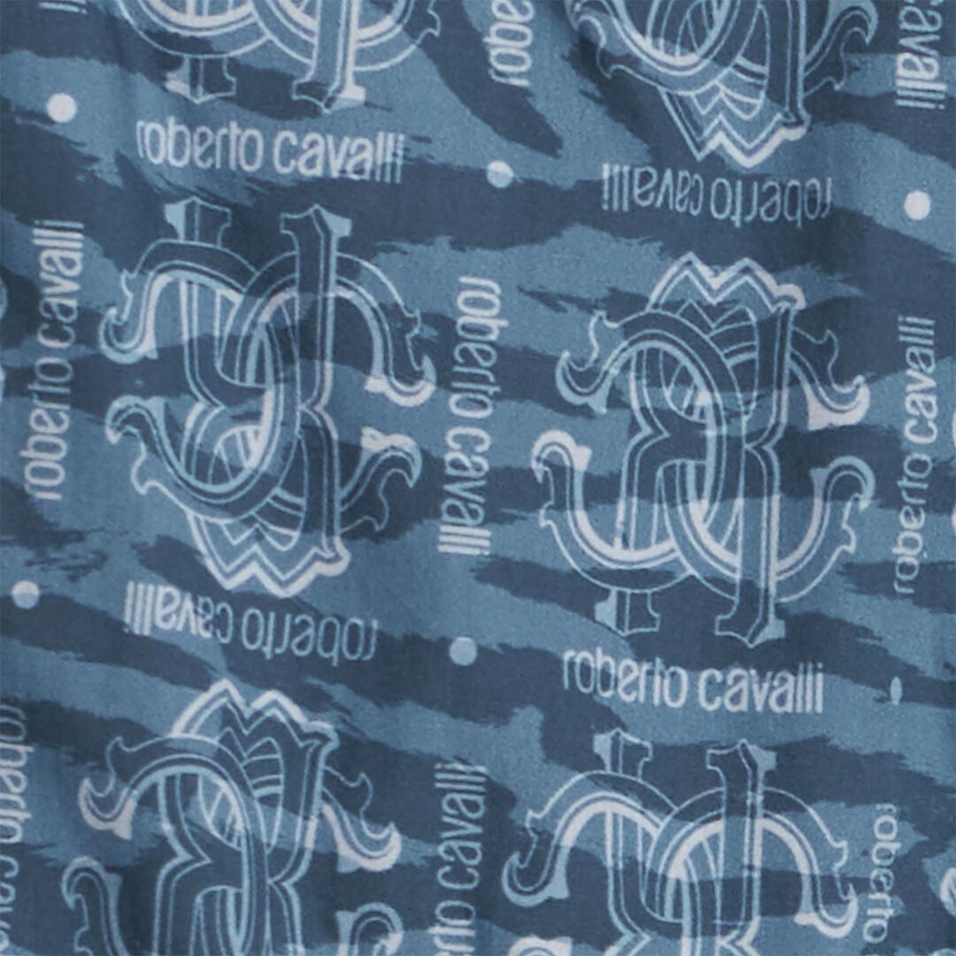 JU Cotton Shorts With All-Over Print JU Cotton Shorts With All-Over Print Blue UJT209-7MO44