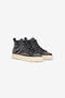RC Sneakers Montantes Avec Clous Et Pierres Noir VRS020-PZB05