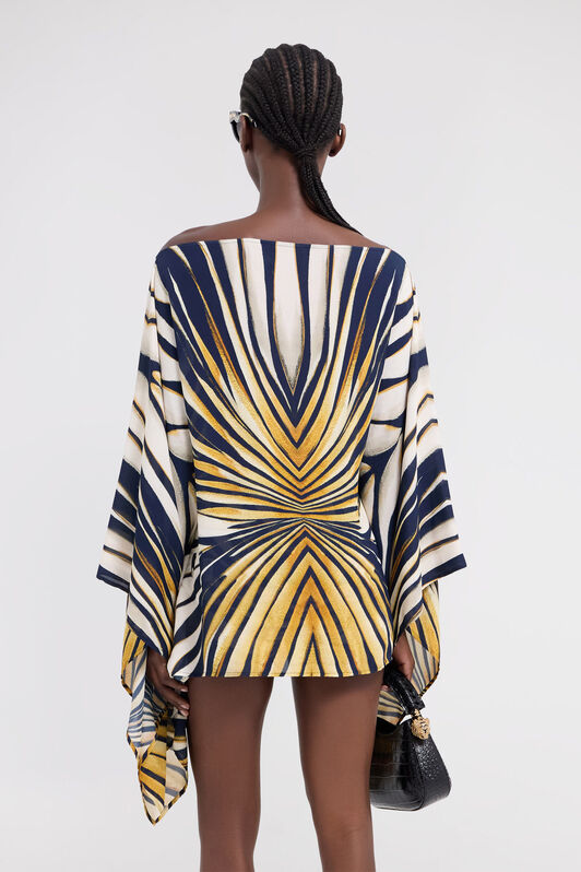 RC Ray Of Gold Print Kaftan Gold TKT725-7HM33