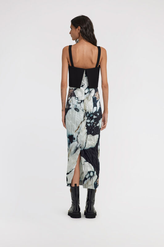 RC Marble print Dress RC Marble print Dress Schwarz/Weiß TWT108-7NN18