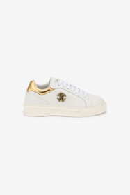 RC Sneakers bianche con monogramma RC color oro WHITE TOS00R-PZC15