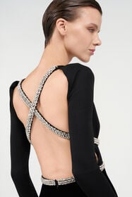 RC Embroidered Dress BLACK WKR113-JE034
