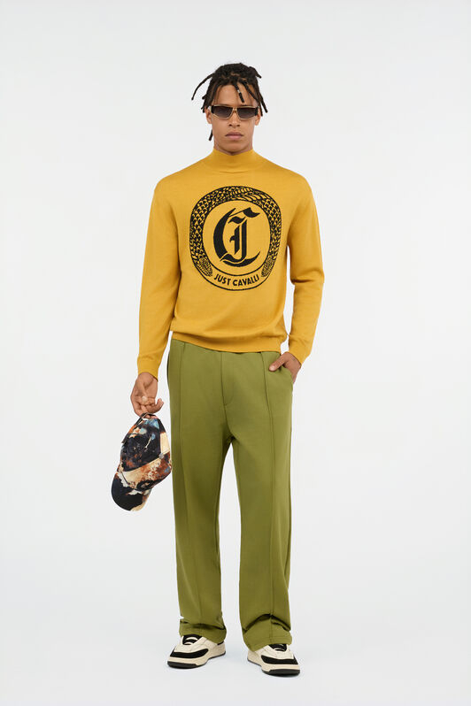 RC Green Pintuck Trousers GREEN OLIVE QOT20B-CFU50