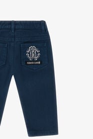 JU Pantalon à Logo RC Bleu TJJ208-CE035