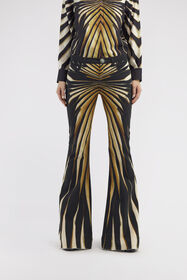 RC Flared jeans with Ray of Gold print Gold RWJ205-DAI12