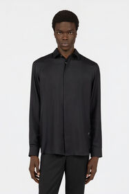 RC Camicia In Seta Nera BLACK SOT70B-SE001