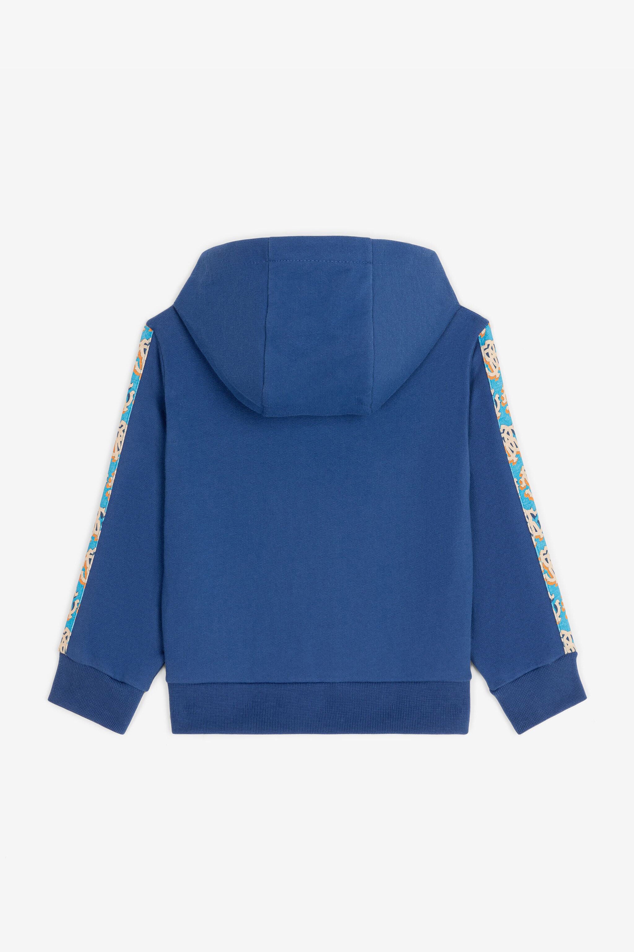 JU Hoodie aus Baumwolle mit RC-Monogramm JU Hoodie aus Baumwolle mit RC-Monogramm Blau RJT90F-CF050