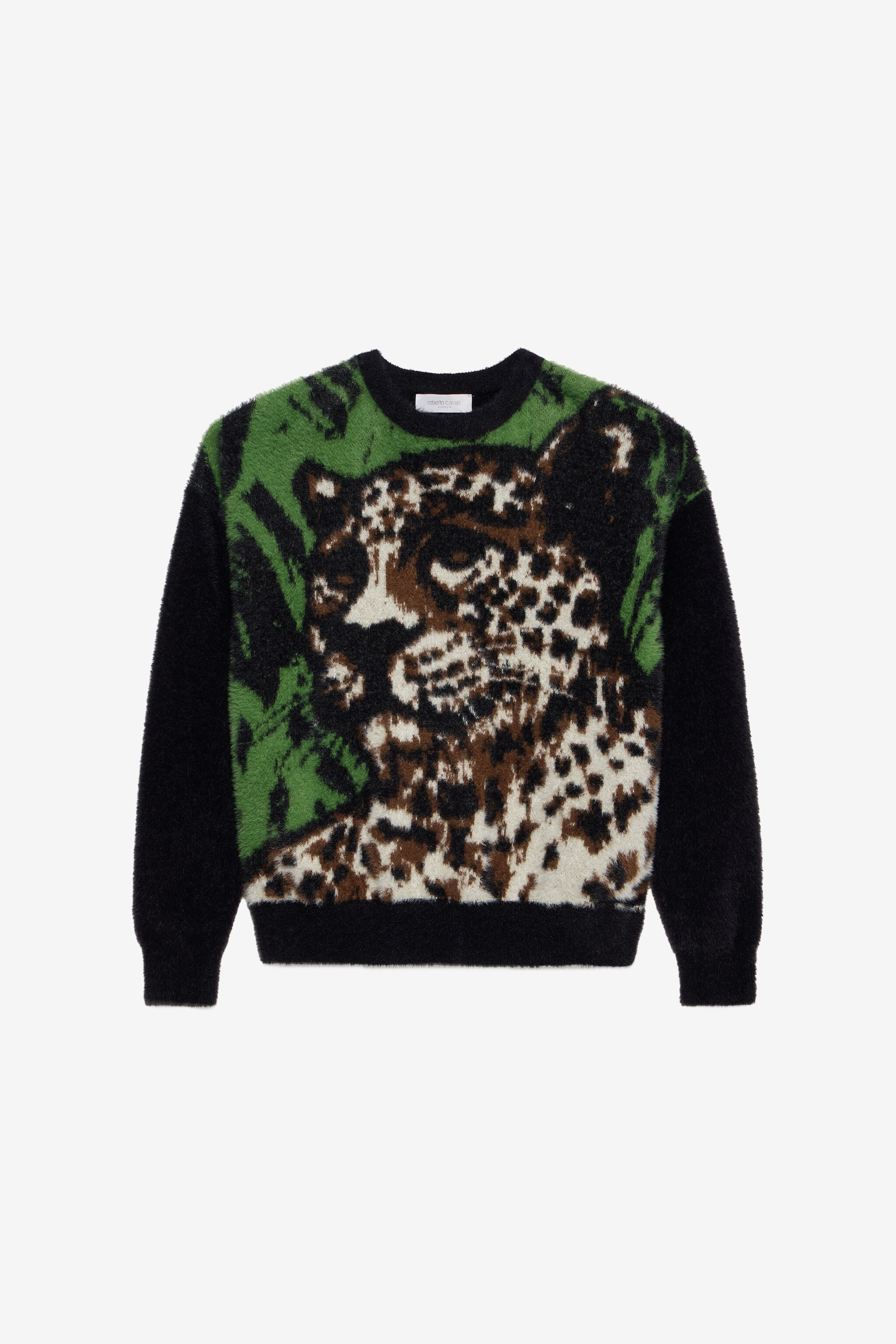 JU Pullover mit Leoparden-Design JU Pullover mit Leoparden-Design BLACK XJM61D-TJ027