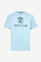 RC Hellblaues T-Shirt mit Monogram RC RC Hellblaues T-Shirt mit Monogram RC LIGHT BLUE QOT60D-JD060